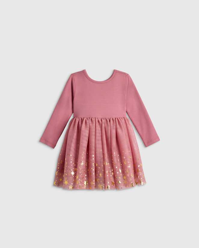 Fairytale Pink Shimmer Tulle Dress