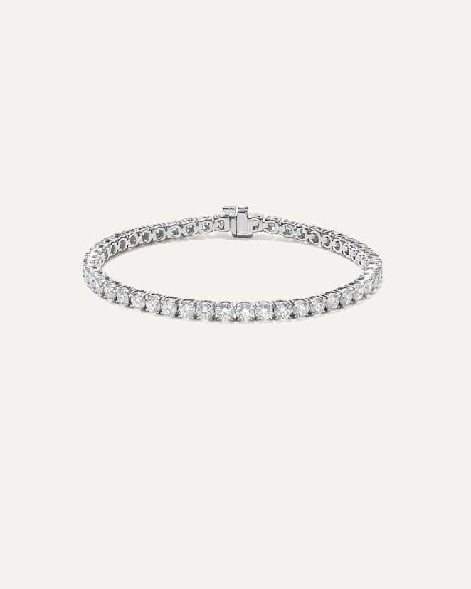 White Gold 14K Gold Lab Grown Diamond Tennis Bracelet
