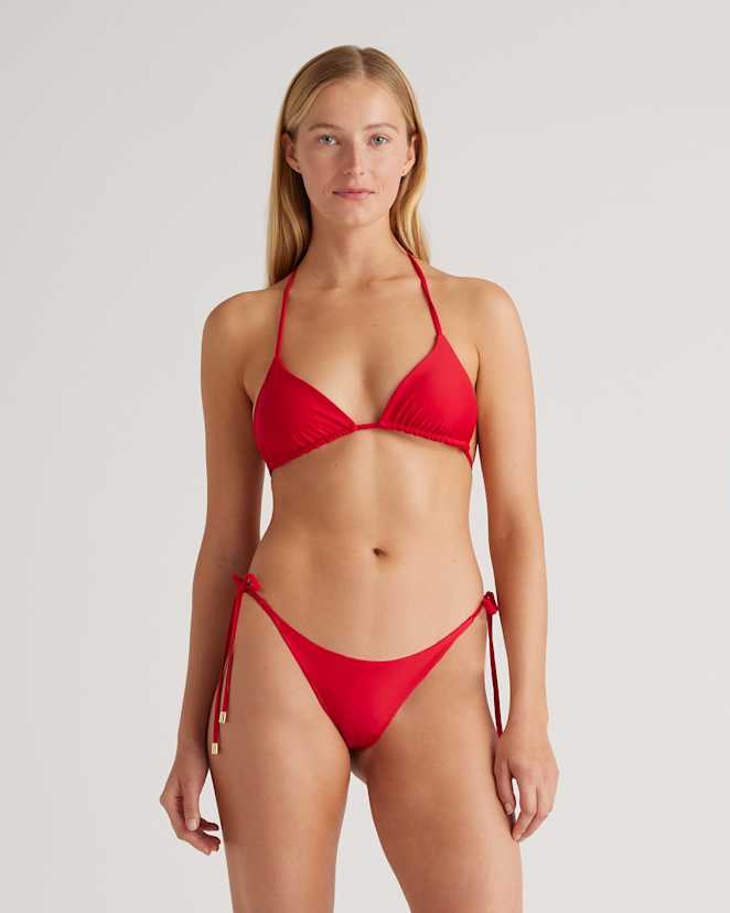 Cherry Italian Triangle Bikini Top