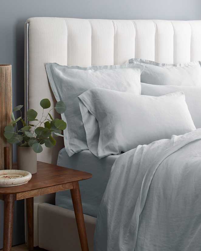 Mist European Linen Euro Sham