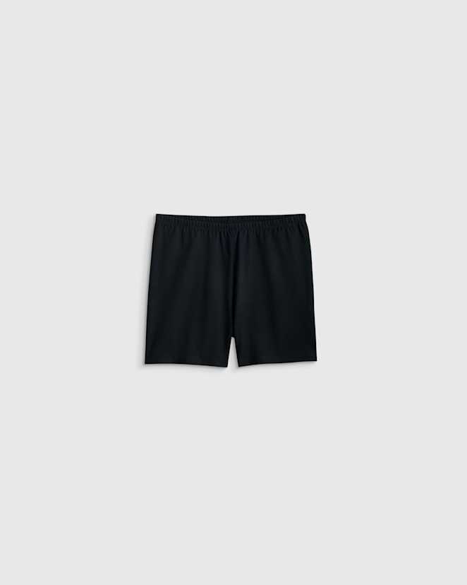 Black Organic Cotton Cartwheel Shorts