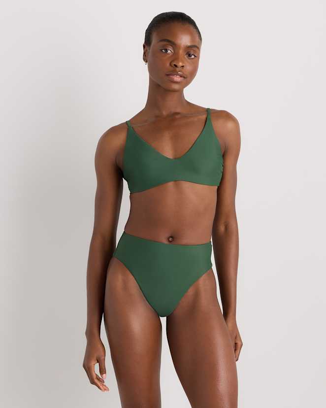 Palm Italian High-Rise High-Leg Bikini Bottom