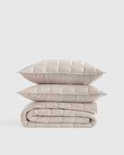 BAMBOO QUILT SET 177476 SAND