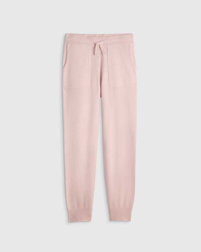 Minimal Pink Washable Cashmere Jogger