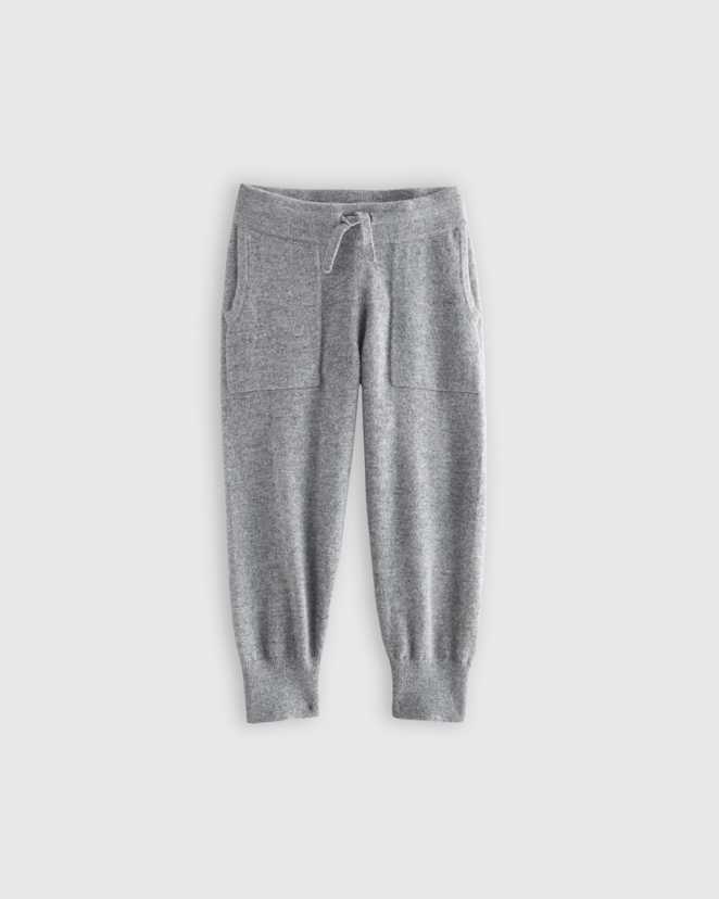 Heather Grey Washable Cashmere Jogger