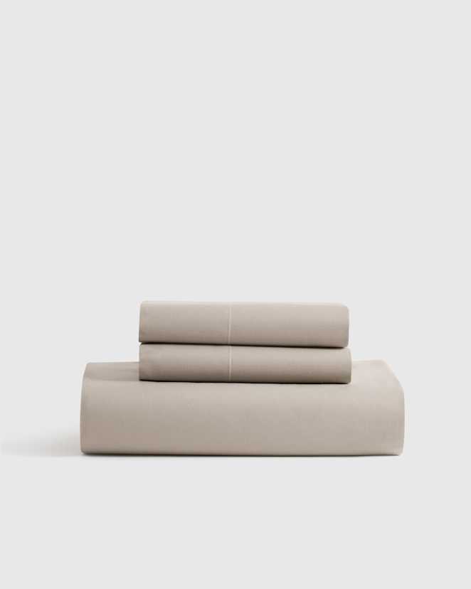 Dove Organic Crisp Percale Fitted Sheet Set