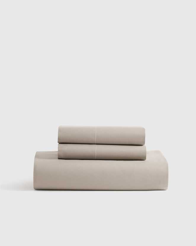Dove Organic Crisp Percale Fitted Sheet Set