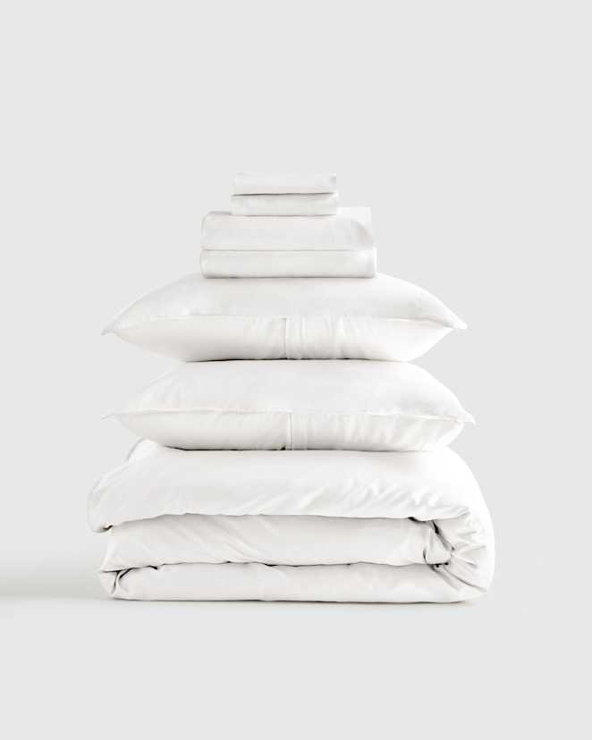 White Bamboo Deluxe Bedding Bundle