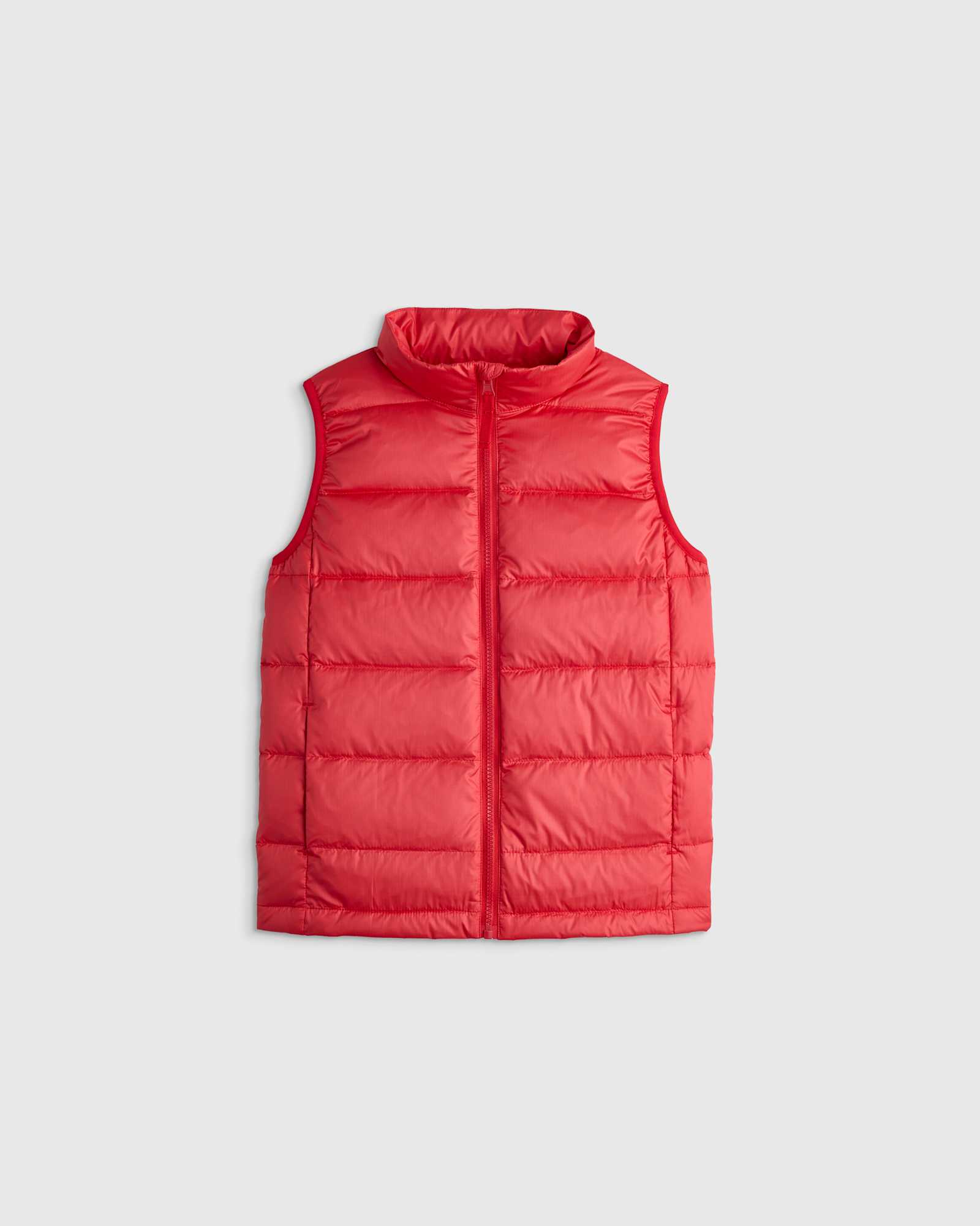 soft-red Lightweight Down Puffer Vest