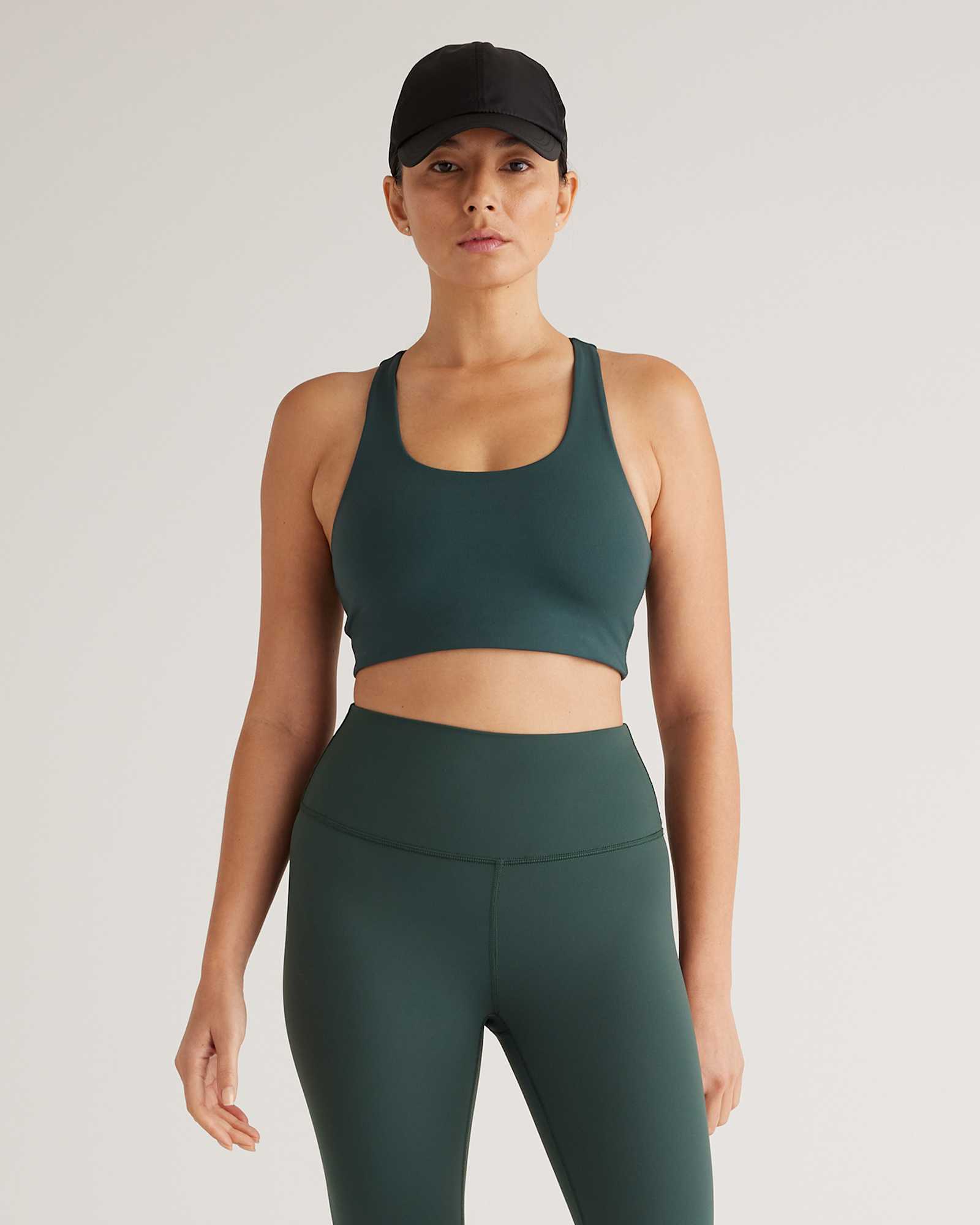 forest-green Ultra-Form Scoop Neck Longline Bra