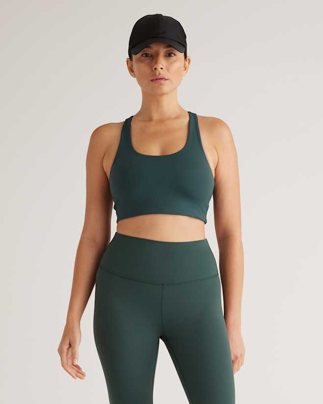 Forest Green Ultra-Form Scoop Neck Longline Bra