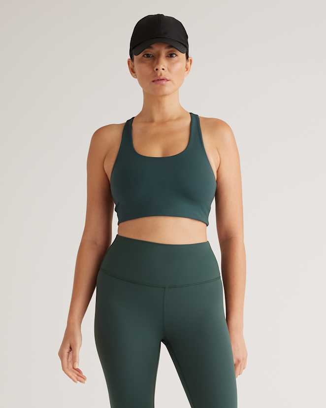 Forest Green Ultra-Form Scoop Neck Longline Bra