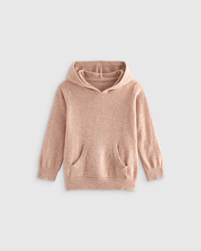 Oatmeal Washable Cashmere Hoodie