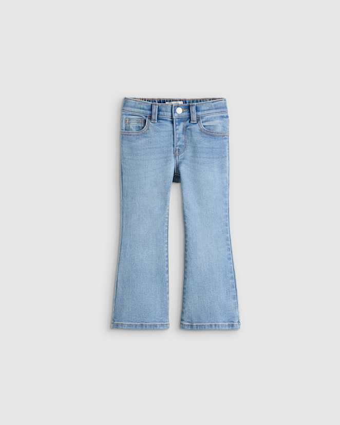 Light Wash Girls Stretch Flare Jeans
