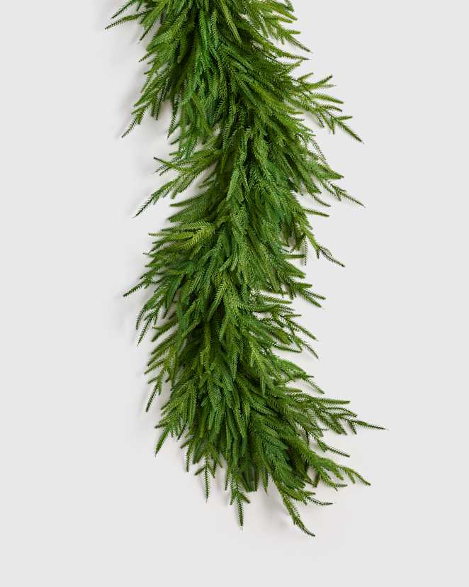 Forest Green Draping Real Touch Norfolk Pine Garland