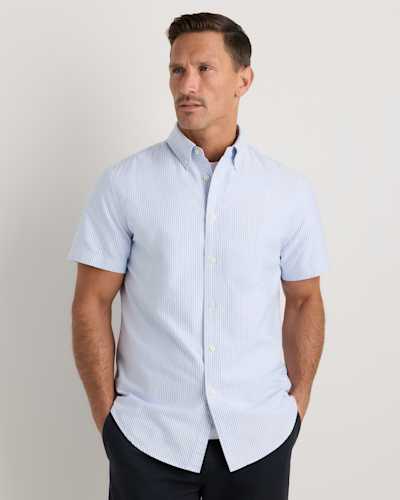 100% Organic Cotton Short Sleeve Oxford Shirt