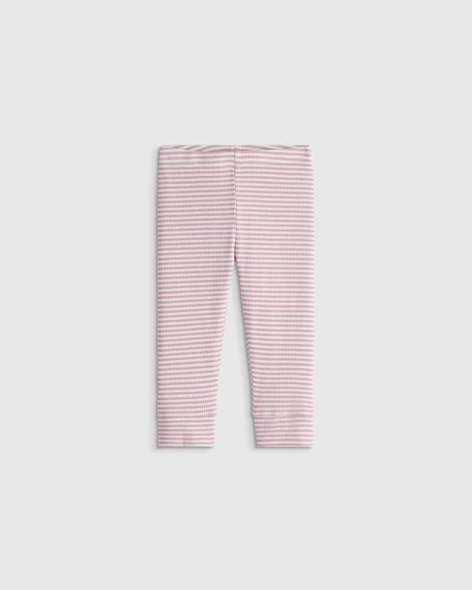 Lilac Stripe Softest Rib Leggings