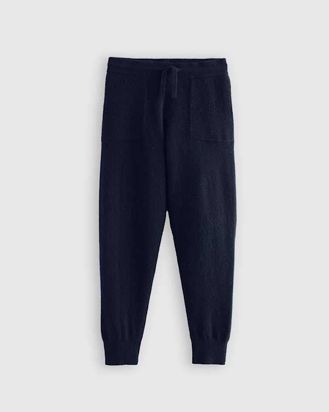 True Navy Washable Cashmere Jogger