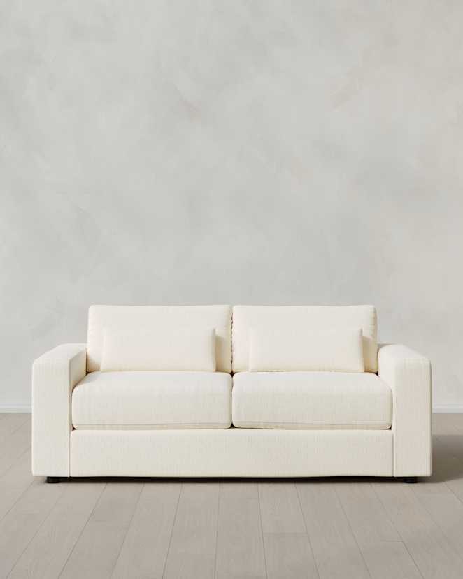 Snow Ashford Deep Seat Sofa in Performance Chenille Linen Blend