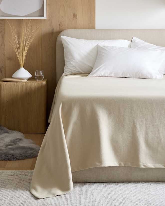 Sand Luxury Organic Cotton Bed Blanket
