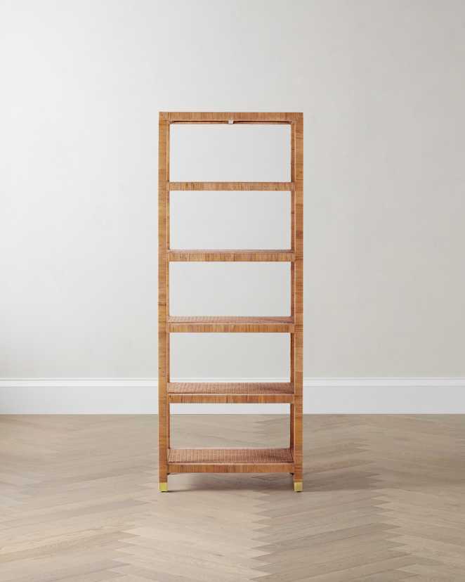 Natural Rattan Bookcase