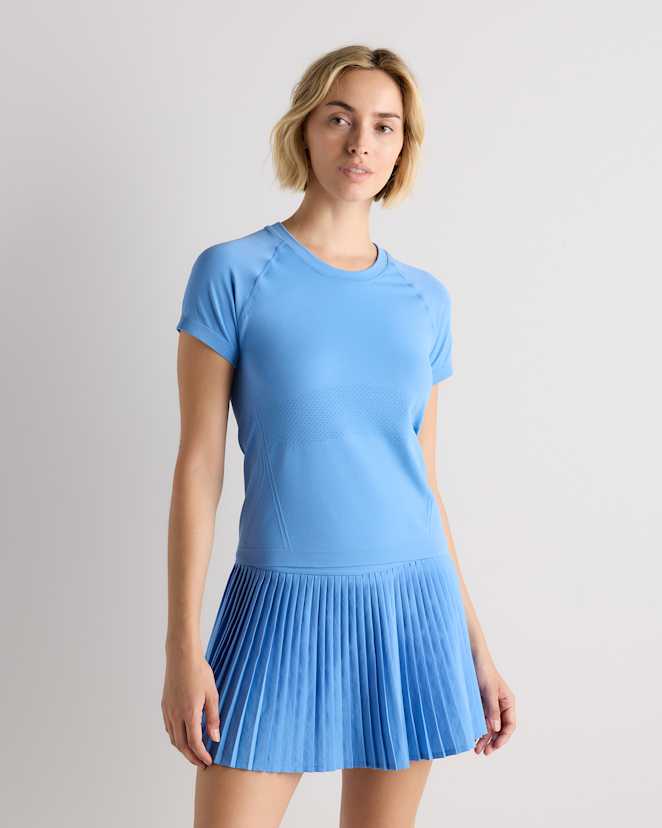 Azul Blue Seamless Waist-Length Tee