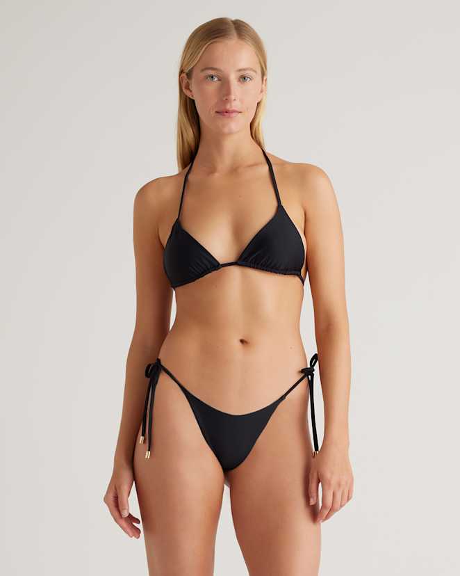 Black Italian Triangle Bikini Top
