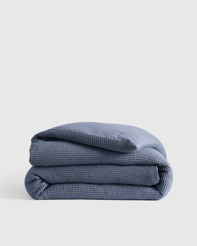 Mineral Organic Waffle Duvet Cover