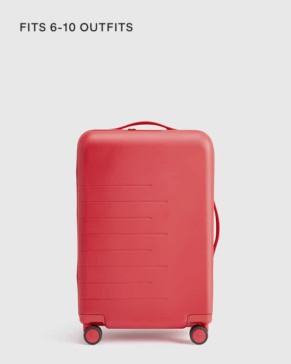 Venetian Red Expandable Carry-On Suitcase