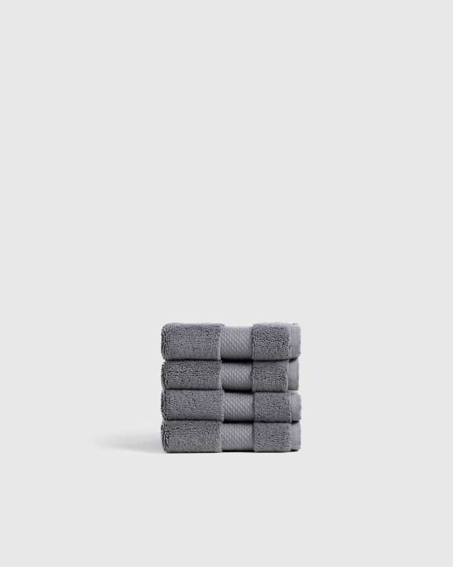 Slate Turkish Ultra Plush Washcloth (Set of 4)