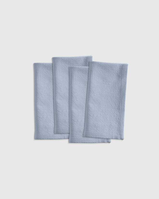 Light Blue Organic Cotton Napkins