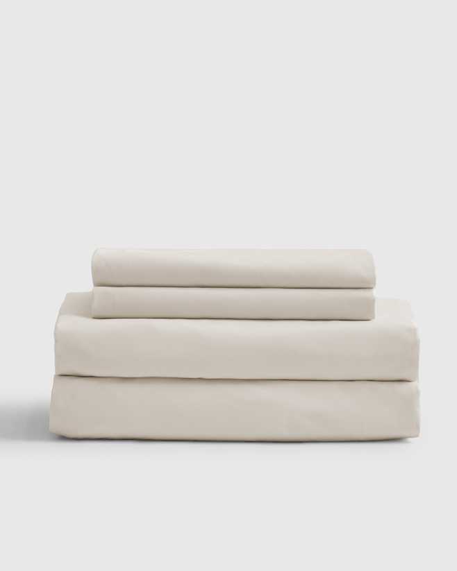 Sand Classic Organic Percale Sheet Set