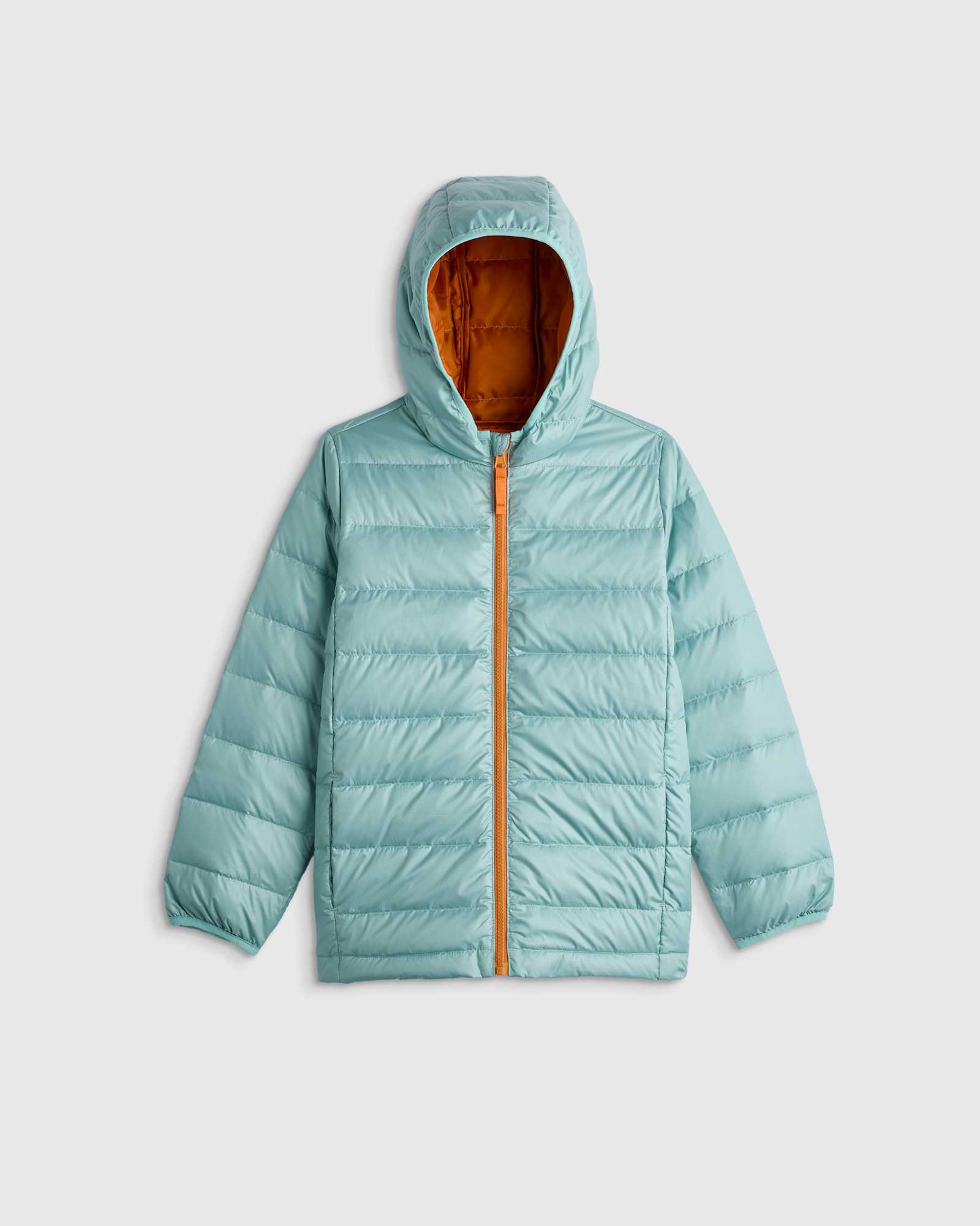 U--302 KID Lightweight Down Hooded Puffer Jacket - Kid Gender Neutral Blue Moon 15500 CROPPED