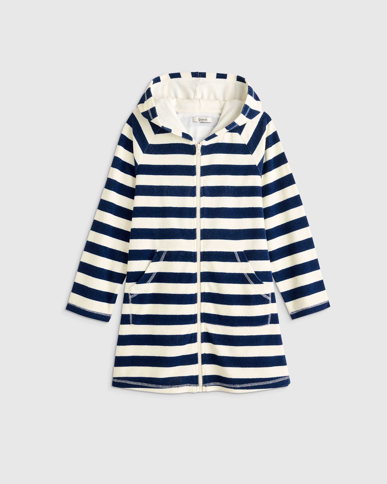 navy-awning-stripe Loop Terry Swim Coverup