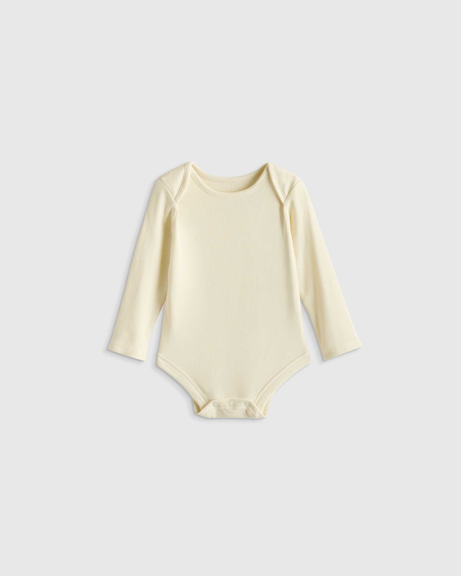 ivory Softest Rib Long Sleeve Bodysuit