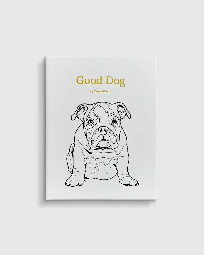 No Color Good Dog Leather Bound Book