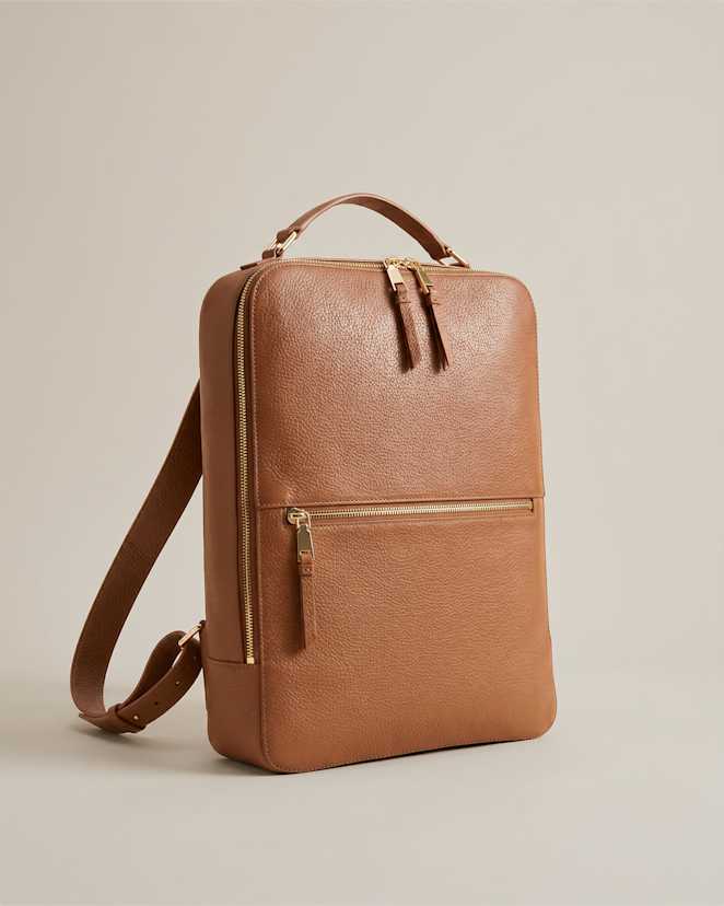 Cognac Marlow Laptop Backpack