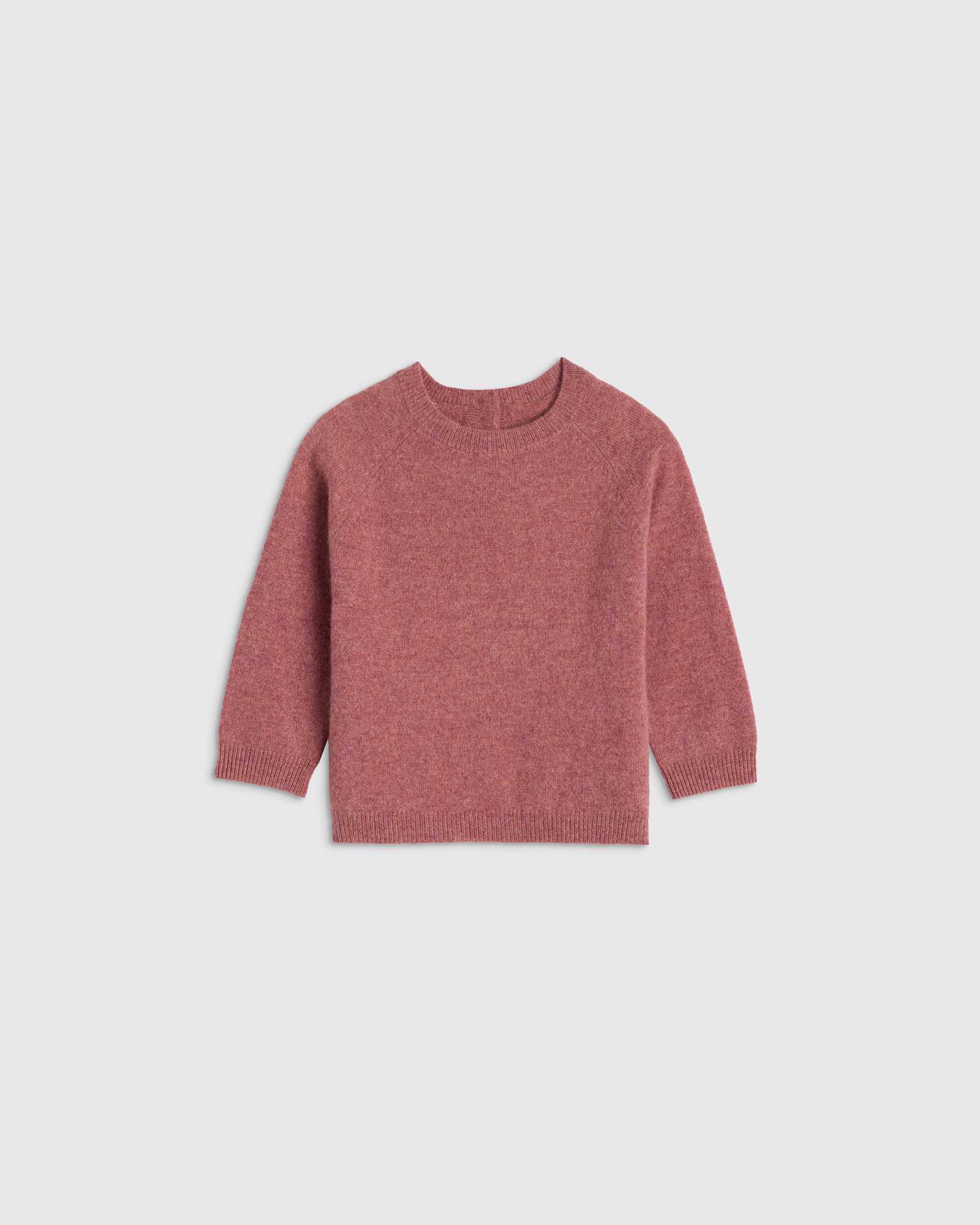 heather-shaded-rose-pink Washable Cashmere Crewneck Sweater