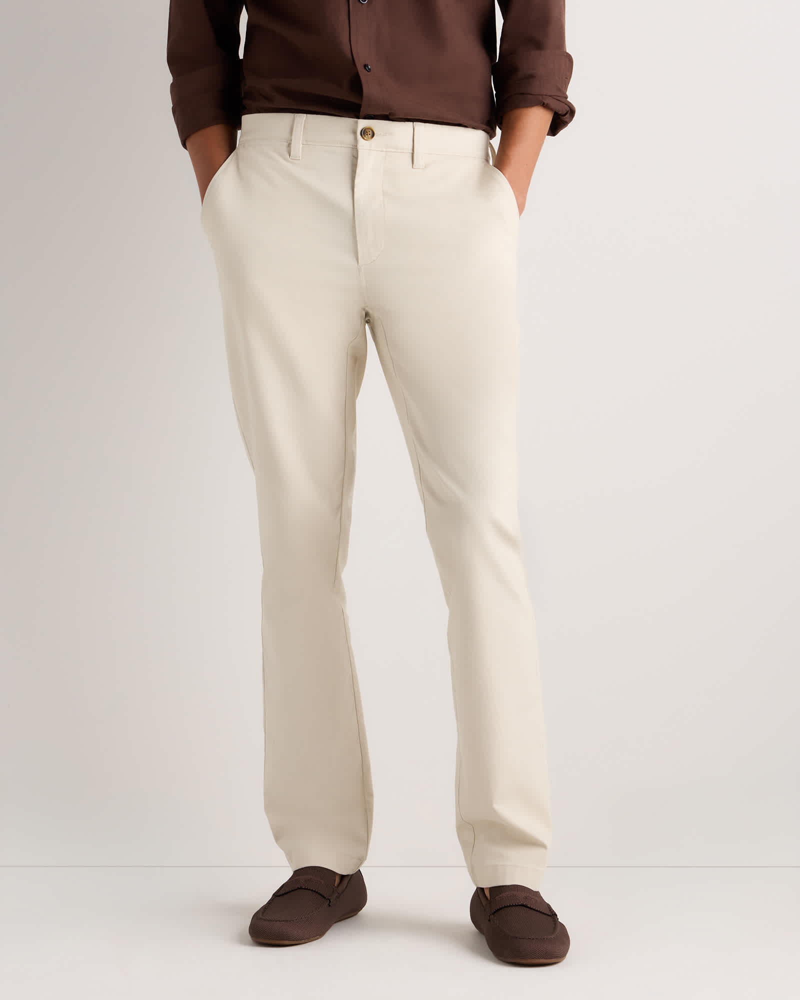 Stone Organic Cotton Stretch Chino Pants - Slim