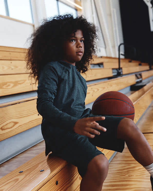 Heather Green Flowknit Performance Short