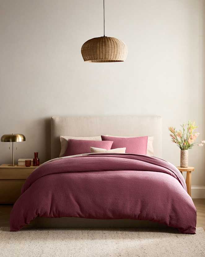 Plum Organic Luxe Honeycomb Duvet Cover Set