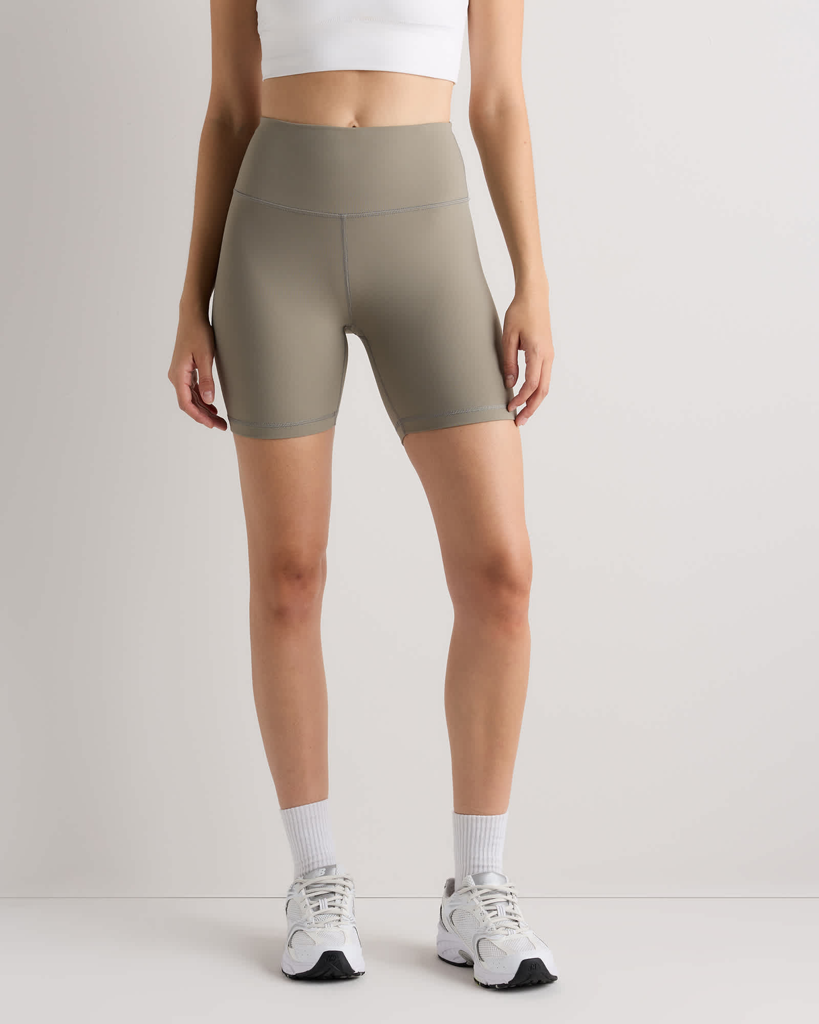 Desert Tan Power-Up High-Rise Training Shorts