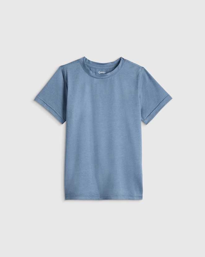 Heather Dewstone Blue Flowknit Breeze Tee