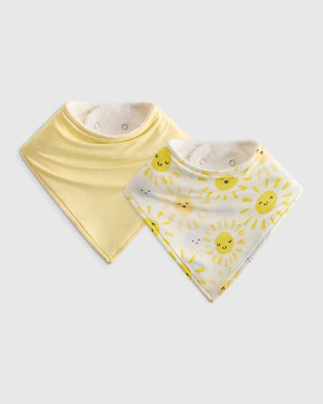 Banana Cream Baby Bamboo Bib (2-Pack)