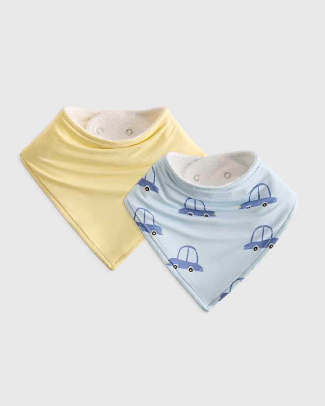 Banana Cream Baby Bamboo Bib (2-Pack)
