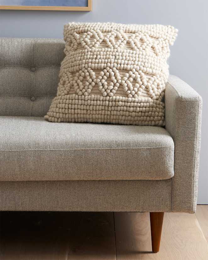 Ivory Kai Wool Pillow Cover