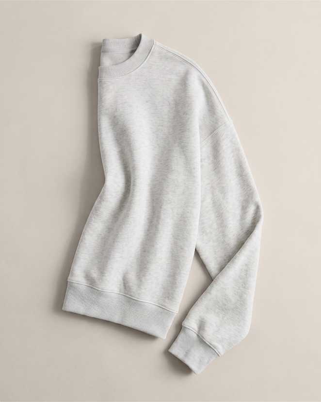 Light Heather Grey Everyday Fleece Crew