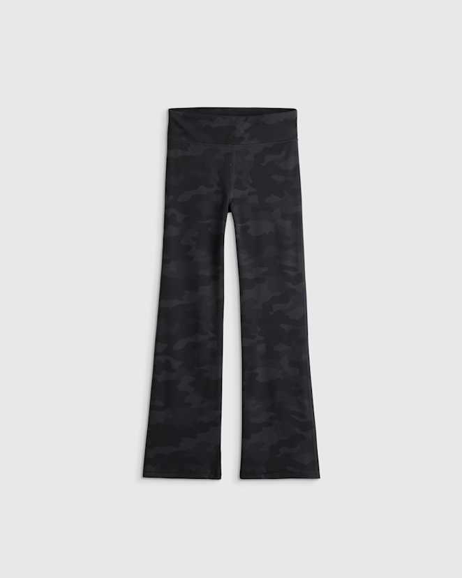Black Camo Girls Ultra-Form High Rise Flare Pant