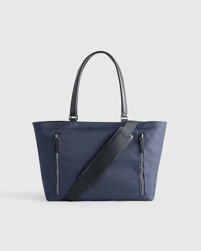 Navy Voyage Nylon Travel Tote