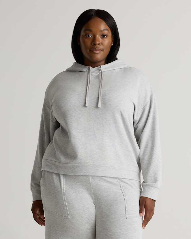 Heather Grey SuperSoft Fleece Pullover Hoodie